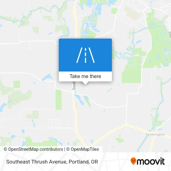 Southeast Thrush Avenue map
