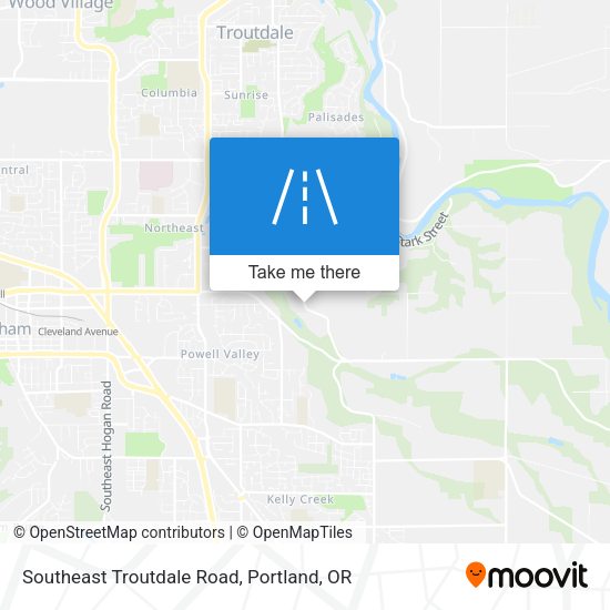 Southeast Troutdale Road map