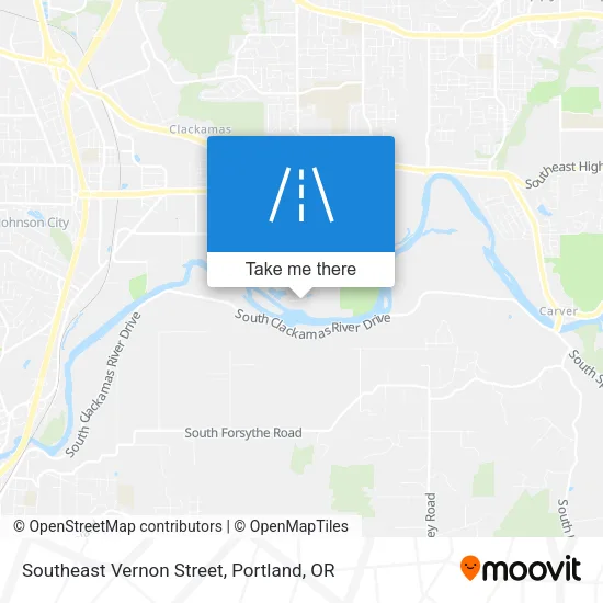 Southeast Vernon Street map