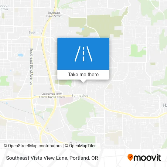 Southeast Vista View Lane map