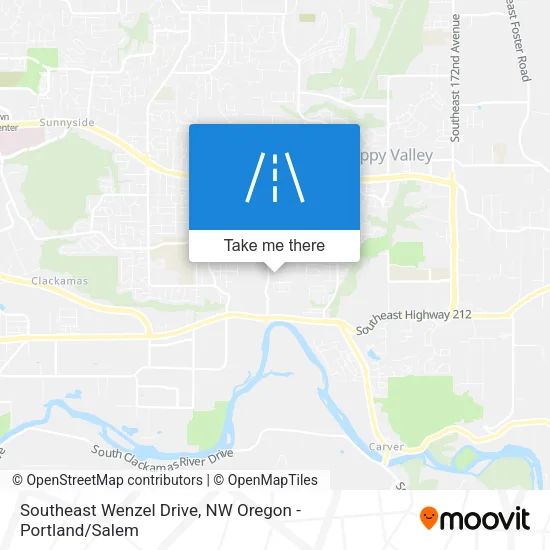 Southeast Wenzel Drive map
