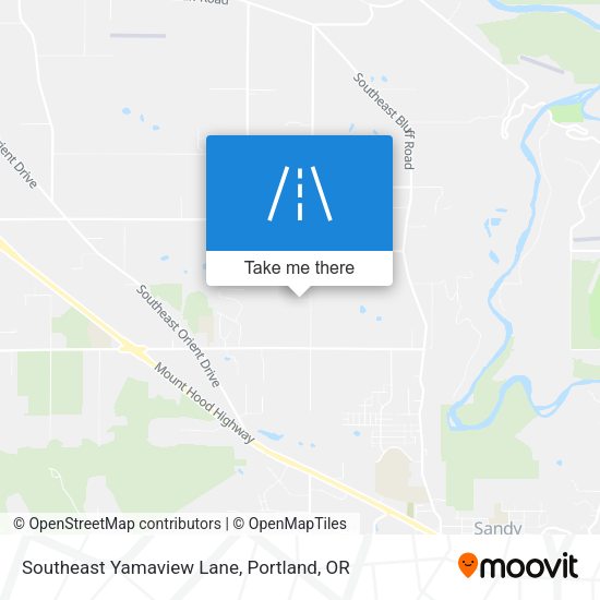 Southeast Yamaview Lane map