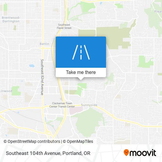 Southeast 104th Avenue map