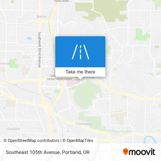 Mapa de Southeast 105th Avenue