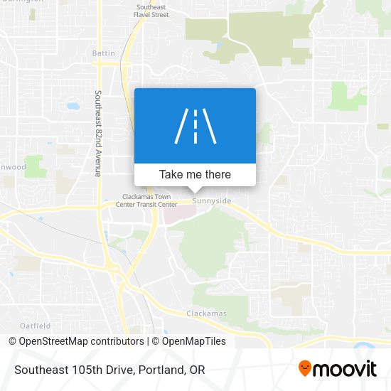 Mapa de Southeast 105th Drive