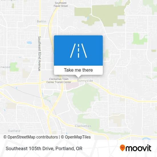 Southeast 105th Drive map