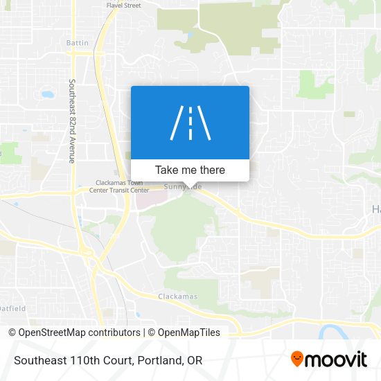 Southeast 110th Court map