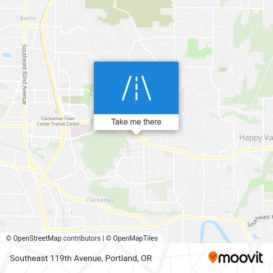 Southeast 119th Avenue map