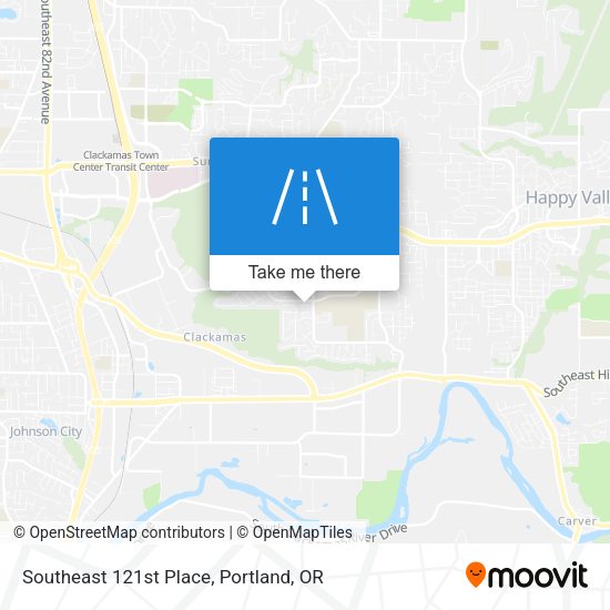 Southeast 121st Place map