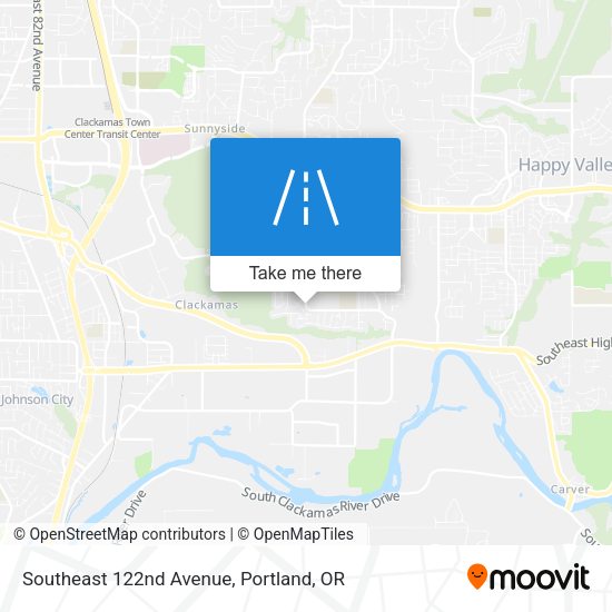 Southeast 122nd Avenue map