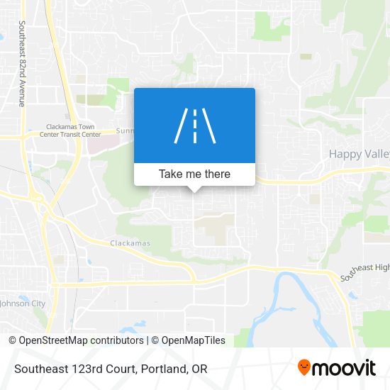 Southeast 123rd Court map