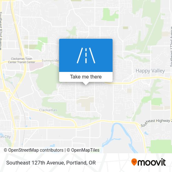 Southeast 127th Avenue map