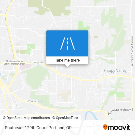 Southeast 129th Court map