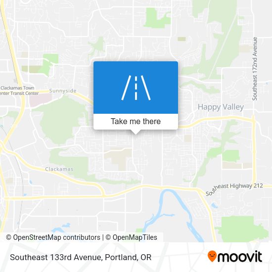 Mapa de Southeast 133rd Avenue