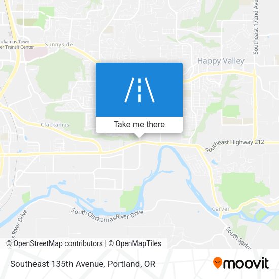 Mapa de Southeast 135th Avenue