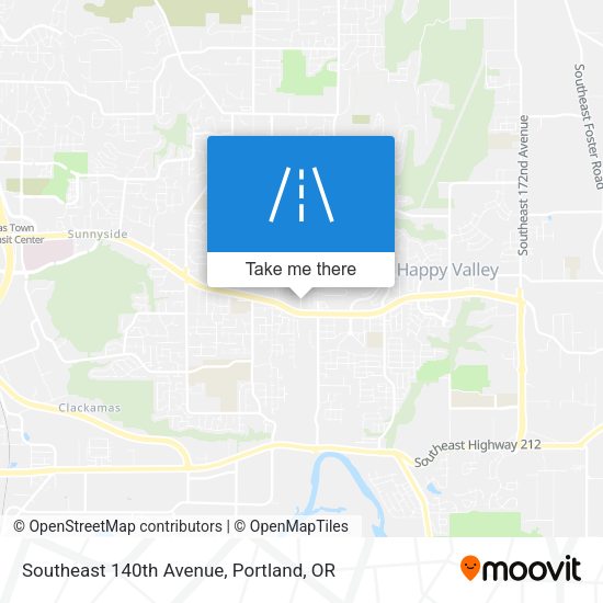 Mapa de Southeast 140th Avenue