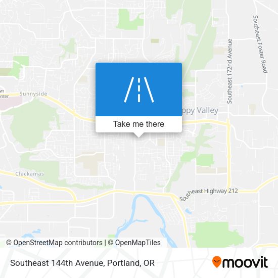 Southeast 144th Avenue map