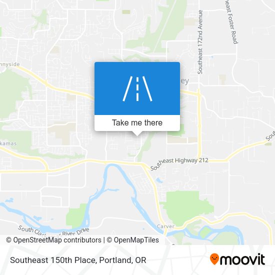 Southeast 150th Place map