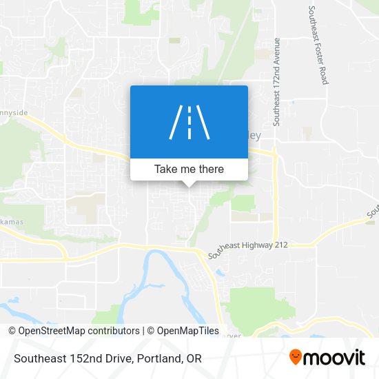 Mapa de Southeast 152nd Drive