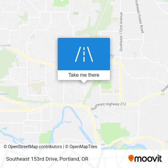 Southeast 153rd Drive map