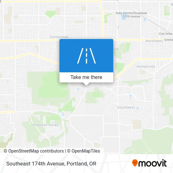 Southeast 174th Avenue map