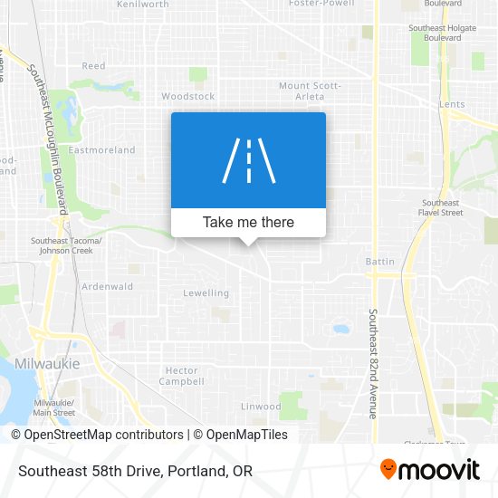 Southeast 58th Drive map
