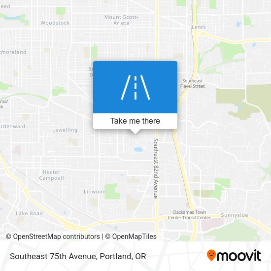 Southeast 75th Avenue map