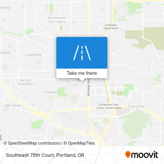 Southeast 78th Court map
