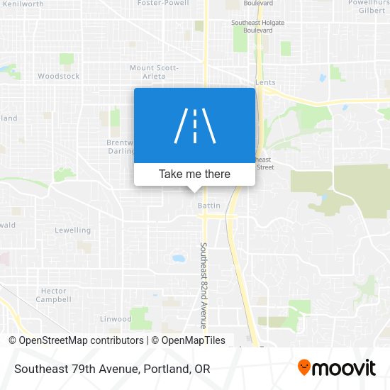 Southeast 79th Avenue map