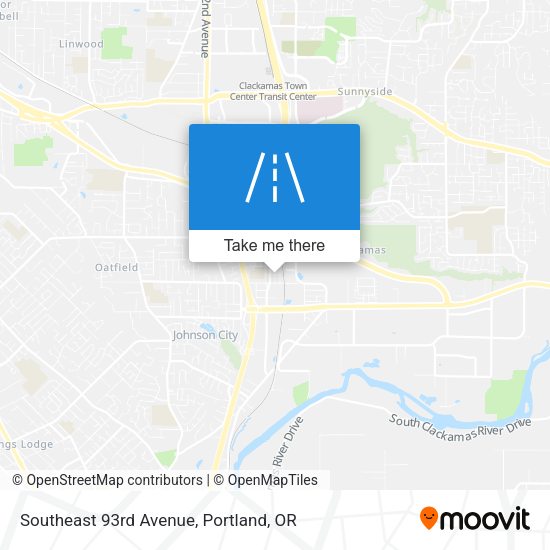 Southeast 93rd Avenue map