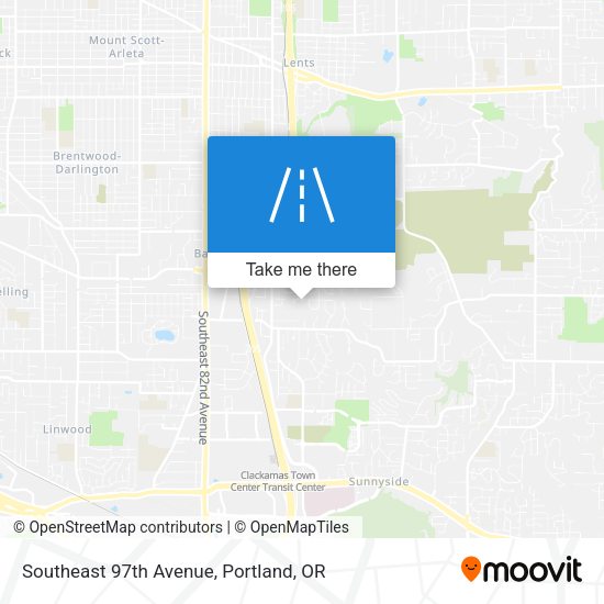 Southeast 97th Avenue map