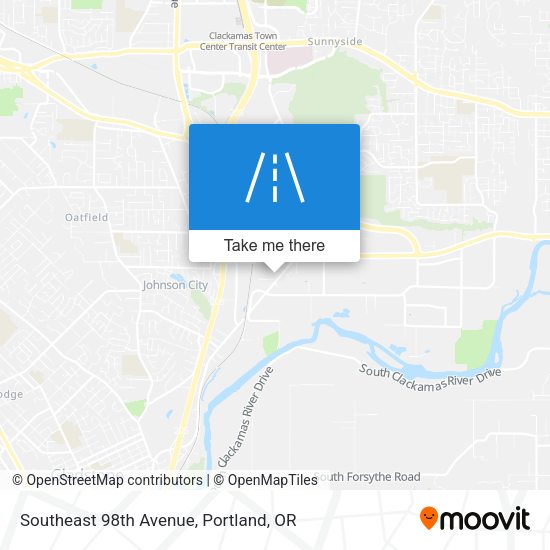 Southeast 98th Avenue map