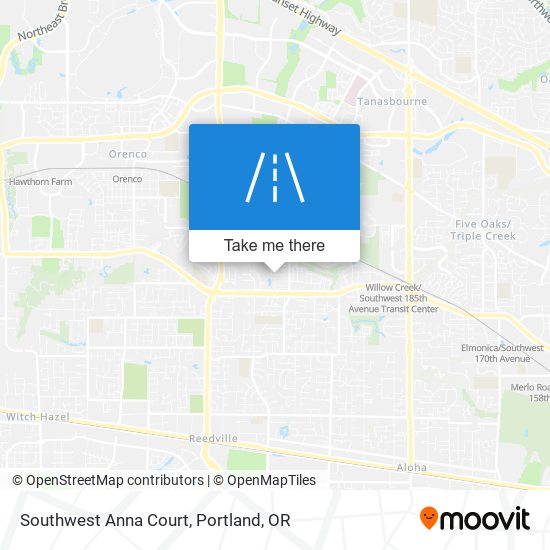 Mapa de Southwest Anna Court