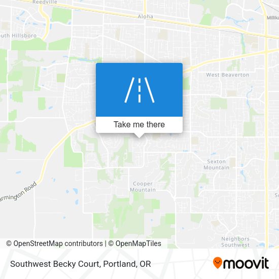 Mapa de Southwest Becky Court