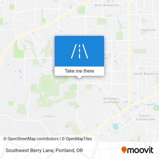 Mapa de Southwest Berry Lane