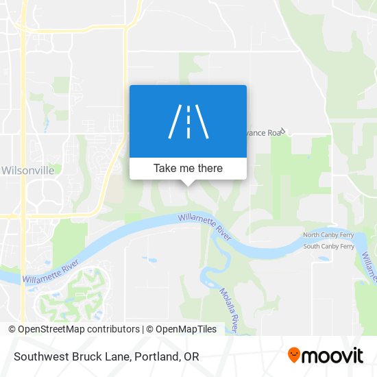 Southwest Bruck Lane map