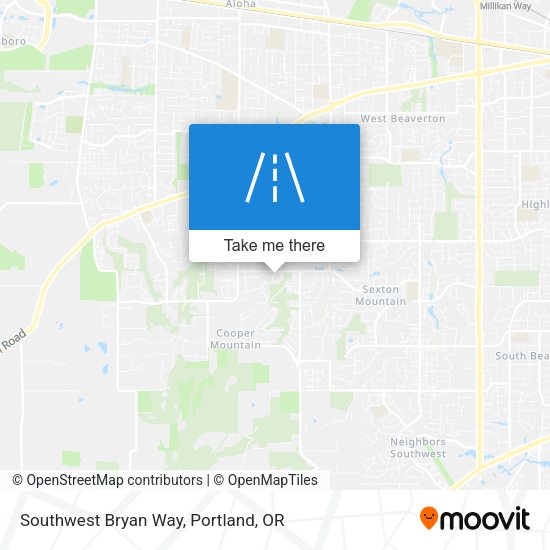 Southwest Bryan Way map