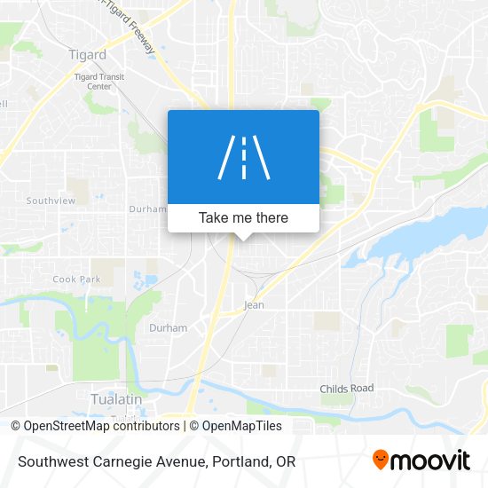 Southwest Carnegie Avenue map