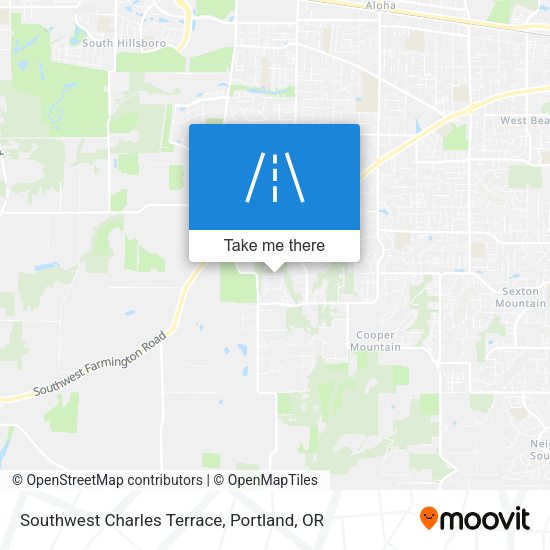Southwest Charles Terrace map
