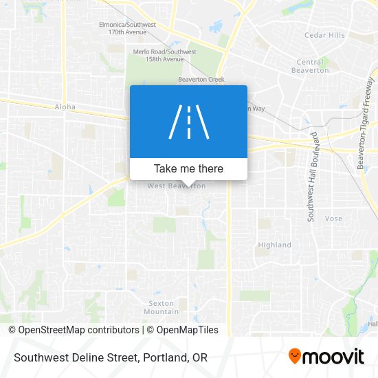 Southwest Deline Street map