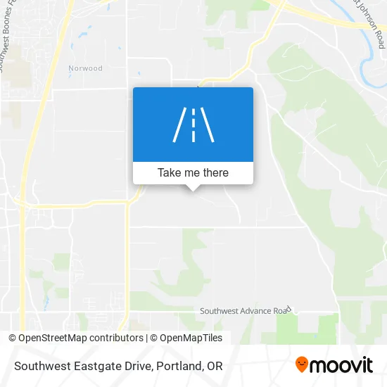 Southwest Eastgate Drive map