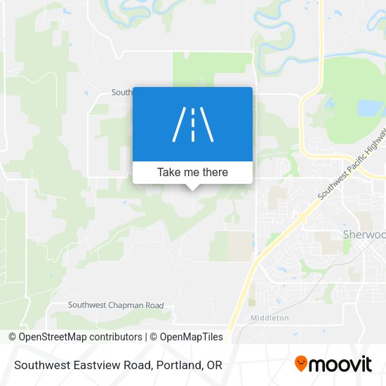 Southwest Eastview Road map