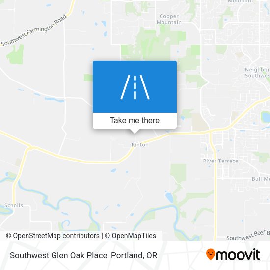 Southwest Glen Oak Place map