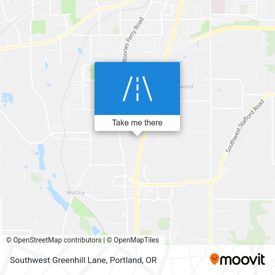 Southwest Greenhill Lane map