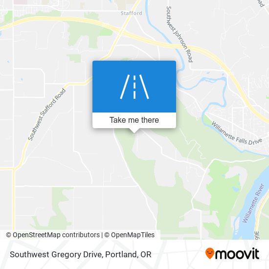 Southwest Gregory Drive map