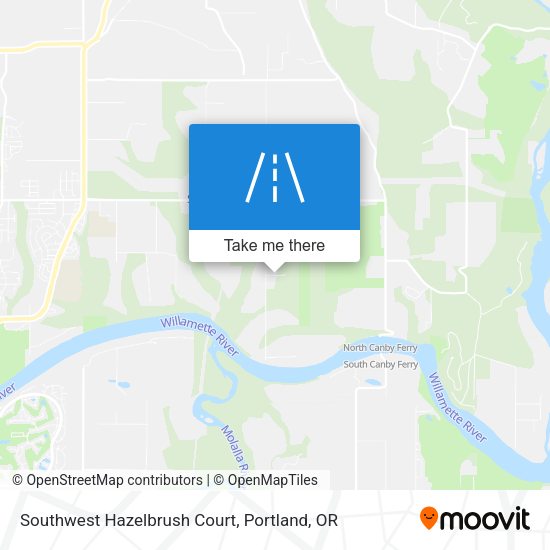 Southwest Hazelbrush Court map