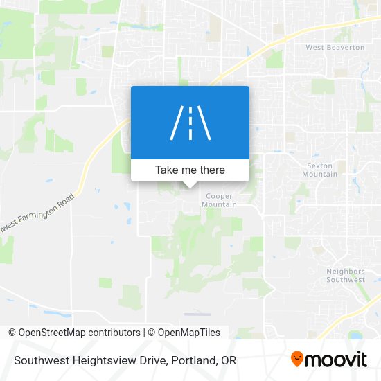 Southwest Heightsview Drive map