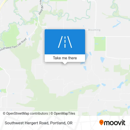 Southwest Hergert Road map