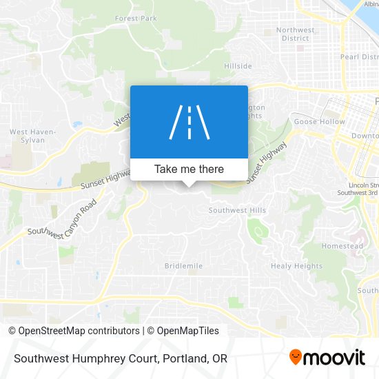 Mapa de Southwest Humphrey Court