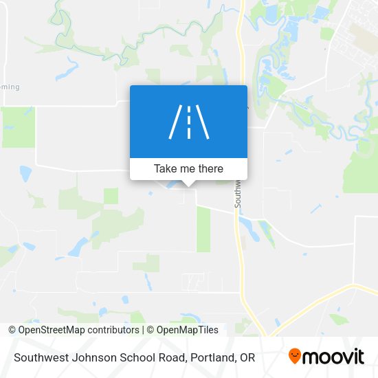 Southwest Johnson School Road map